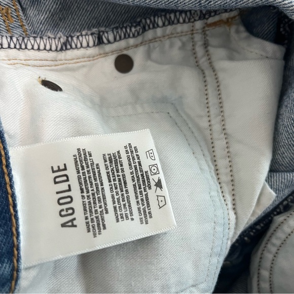 Agolde Blue Jean Shorts 34 - Picture 8 of 10